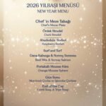 Adana HiltonSA Yılbaşı Menüsü