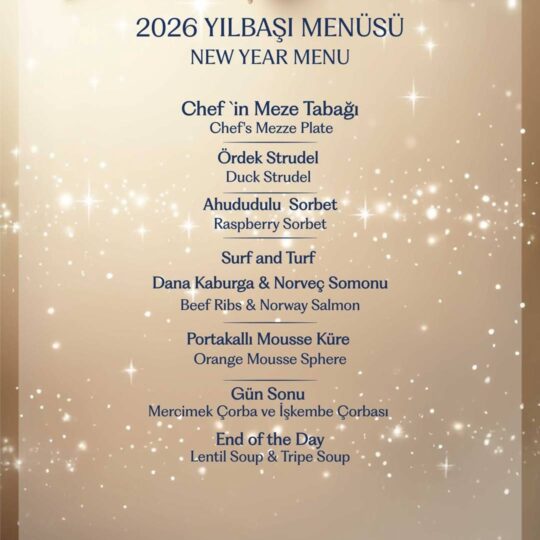 Adana HiltonSA Yılbaşı Menüsü
