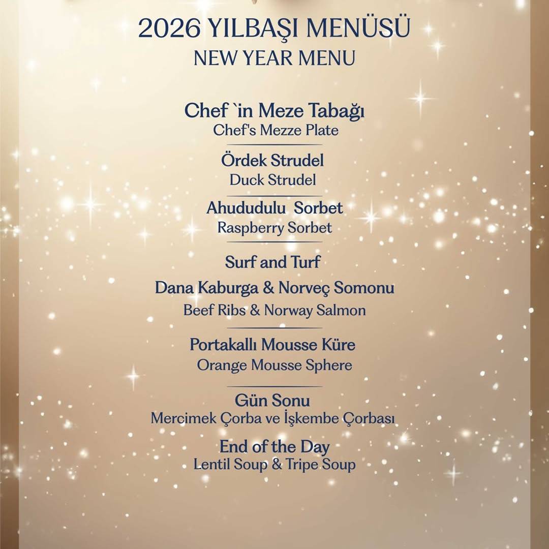 Adana HiltonSA Yılbaşı Menüsü