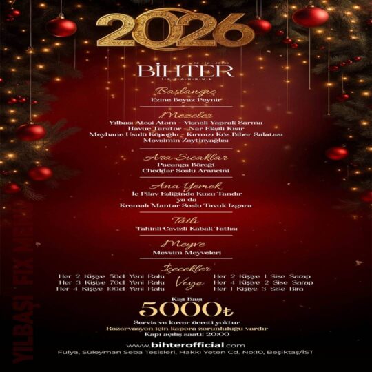 Bihter Beşiktaş İstanbul Yılbaşı Programı 2026