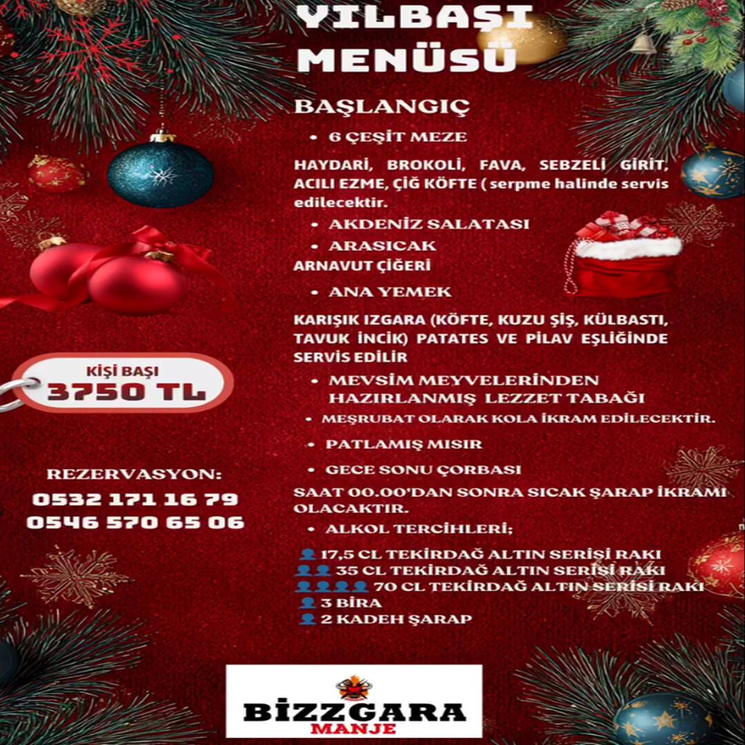 Bizzgara Manje Salihli Manisa Yılbaşı Programı 2026