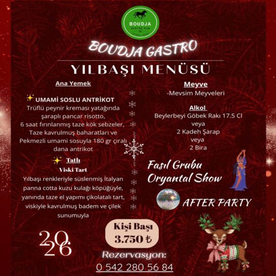 Boudja Gastro Buca Yılbaşı Programı 2026
