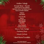 Çalgan Yılbaşı Menüsü