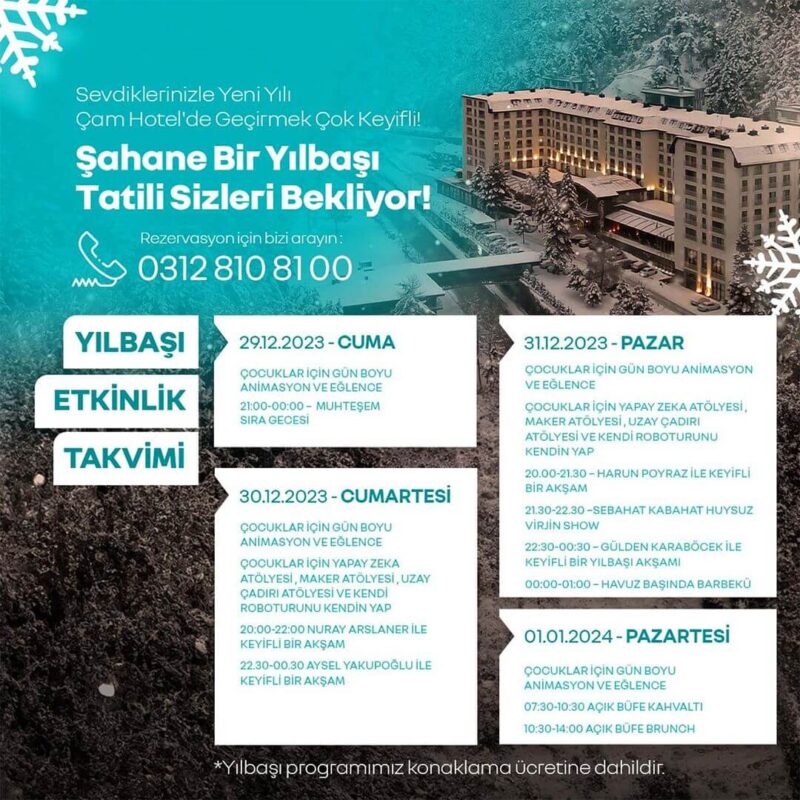 Çam Hotel Kızılcahamam Ankara Yılbaşı Programı (8)