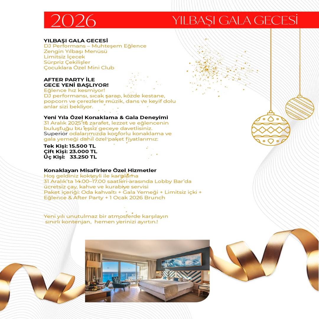 Charisma De Luxe Kuşadası Yılbaşı Programı 2026