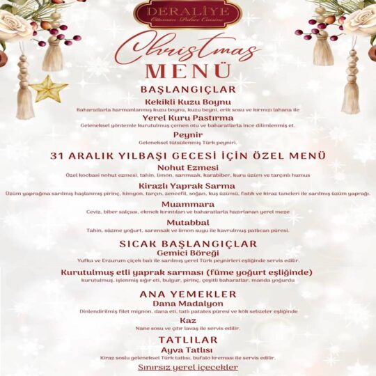 Deraliye Restaurant Sultanahmet Yılbaşı Programı 2026