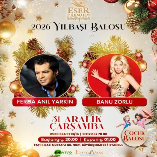 Eser Premium Hotel Büyükçekmece İstanbul Yılbaşı Programı 2026