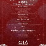 Gia The Karacabey Yılbaşı Menüsü