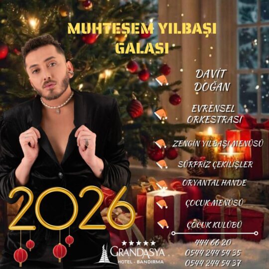 Grand Asya Hotel Balıkesir Bandırma Yılbaşı Programı 2026