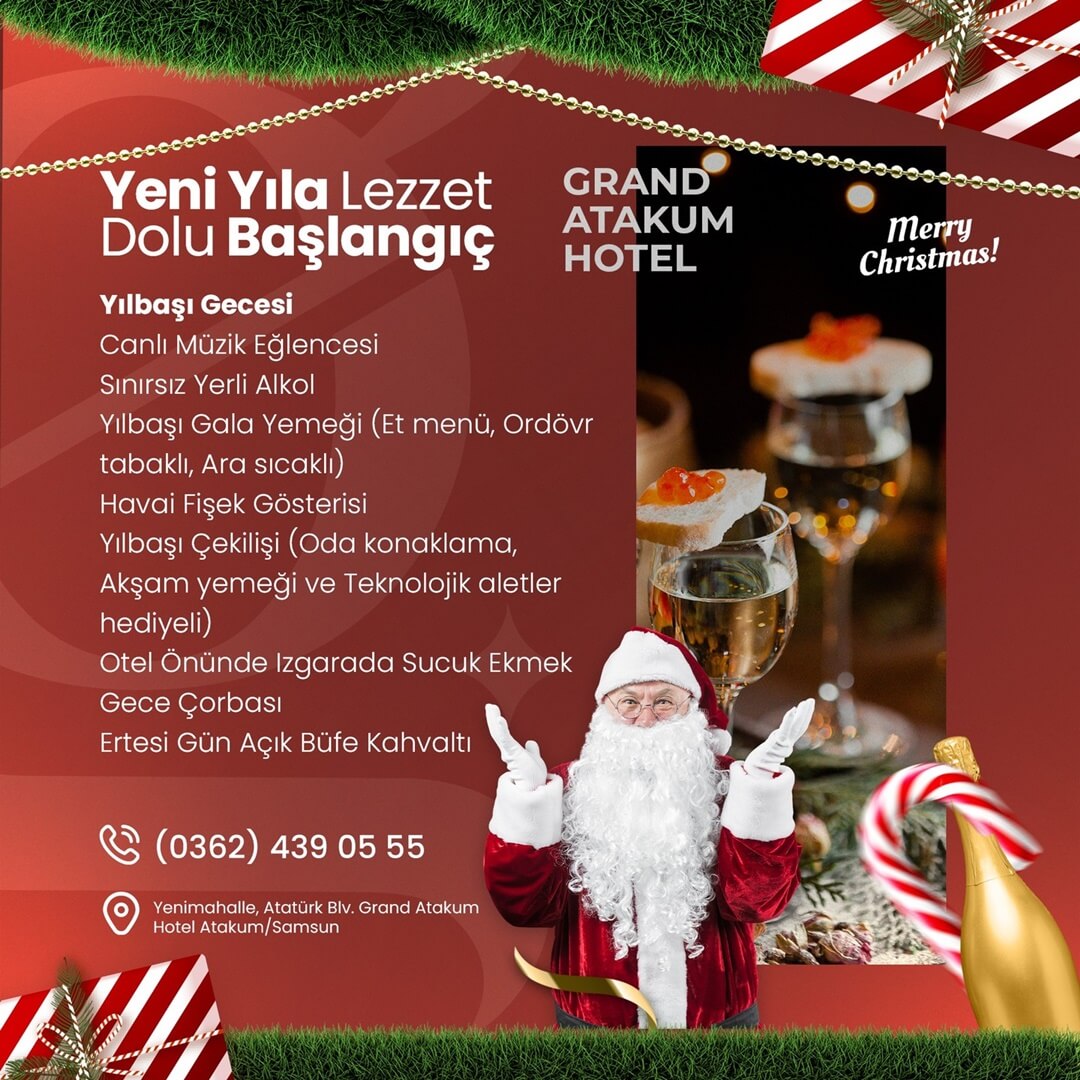 Grand Atakum Hotel Samsun Yılbaşı Programı