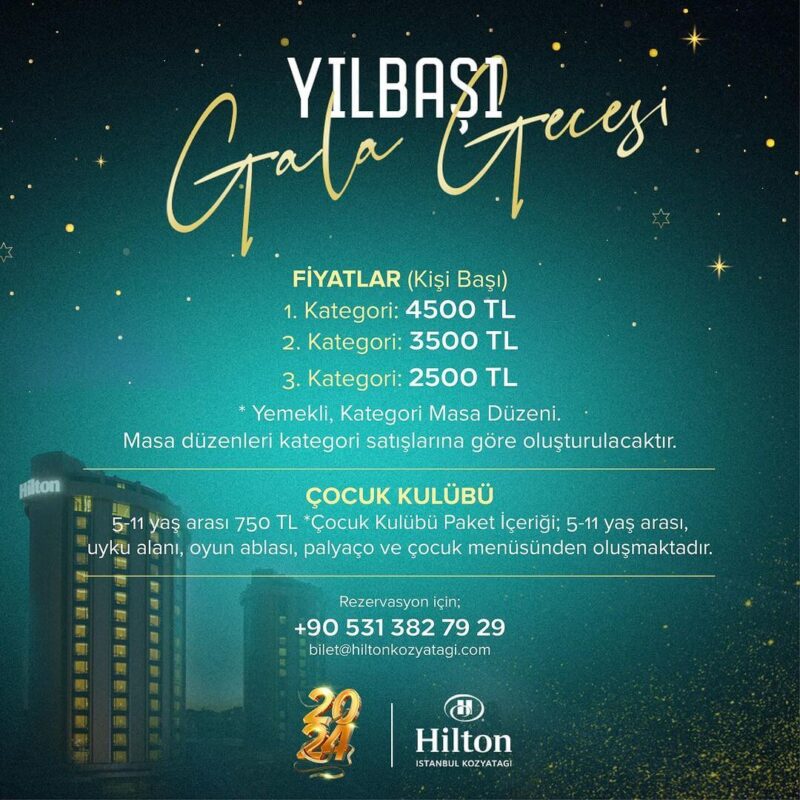 Hilton Kozyatağı İstanbul Yılbaşı Programı (3)