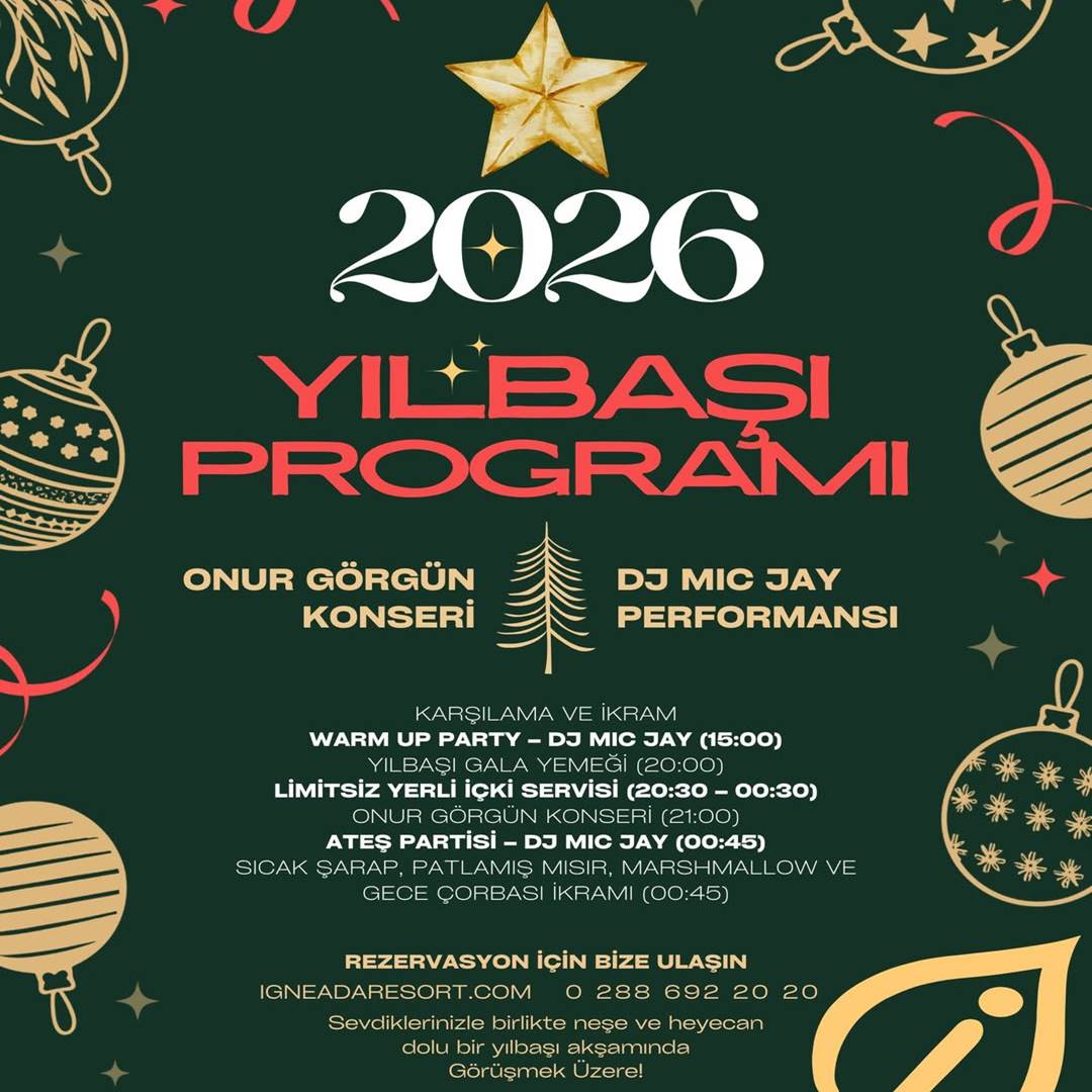 İğneada Resort Kırklareli Yılbaşı Programı 2026