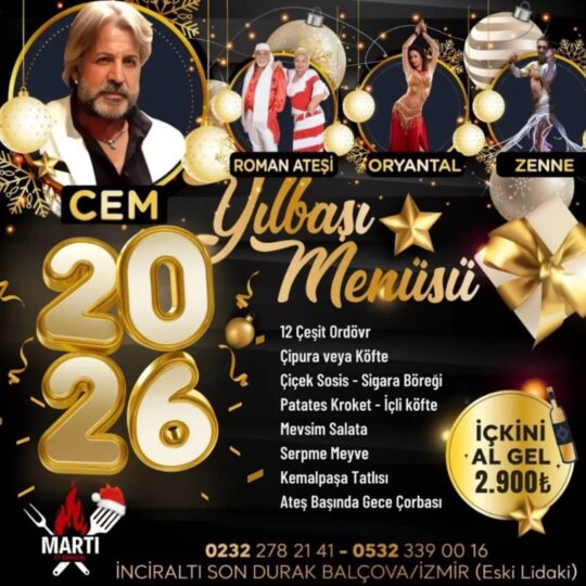 İnciraltı Lidaki İzmir Yılbaşı Programı 2026