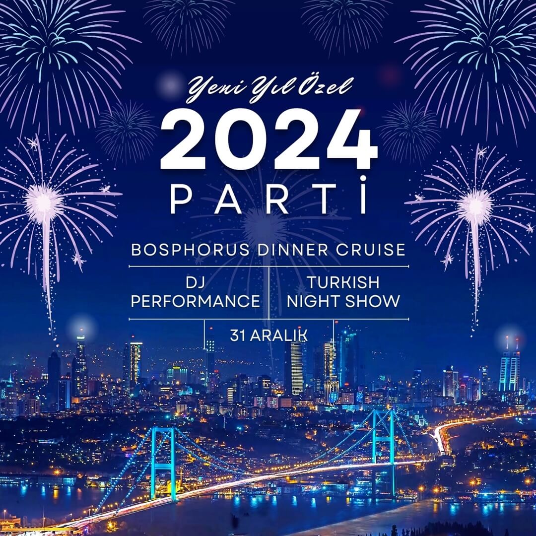 İstanbul Boğazı Teknede Yılbaşı Partisi 2024