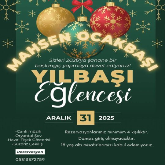 Mahsen Ocakbaşı Şarköy Tekirdağ Yılbaşı Programı 2026