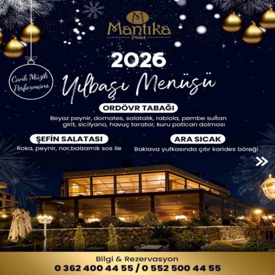 Mantıka Palas Atakum Samsun Yılbaşı Programı 2026
