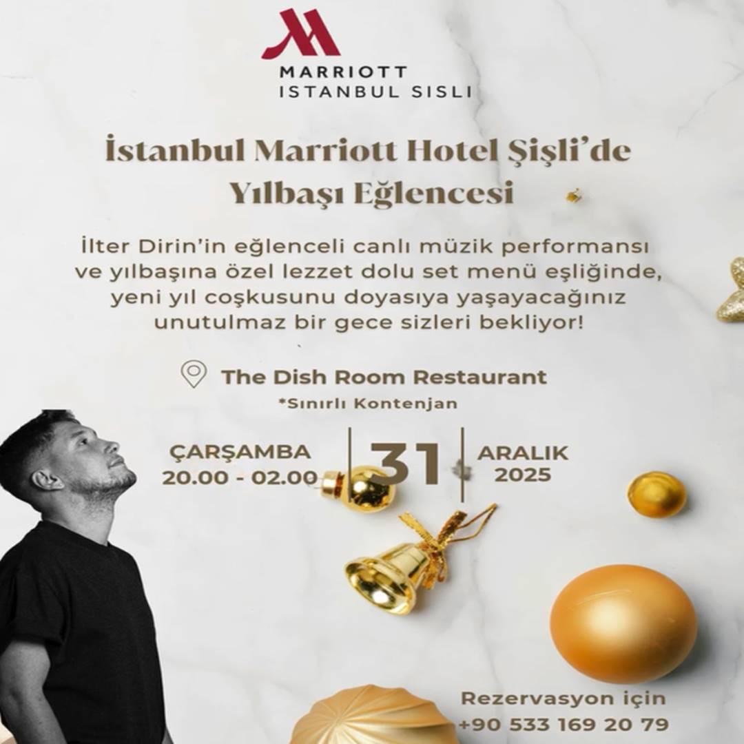 Marriot İstanbul Şişli Yılbaşı Programı 2026