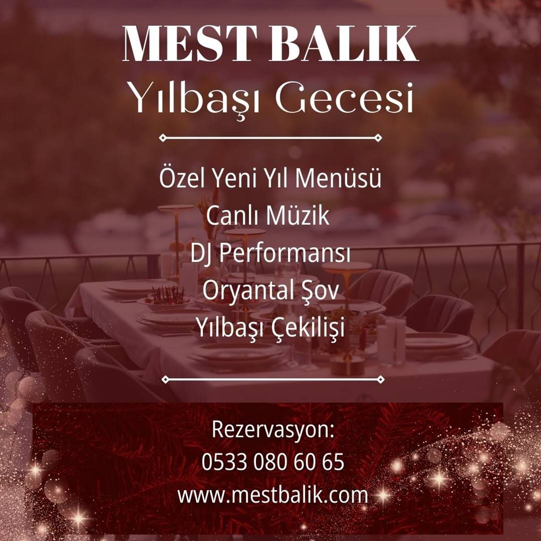 Mest Balık Maltepe Yılbaşı Programı 2026 Mest Balık Maltepe Yılbaşı Programı 2026