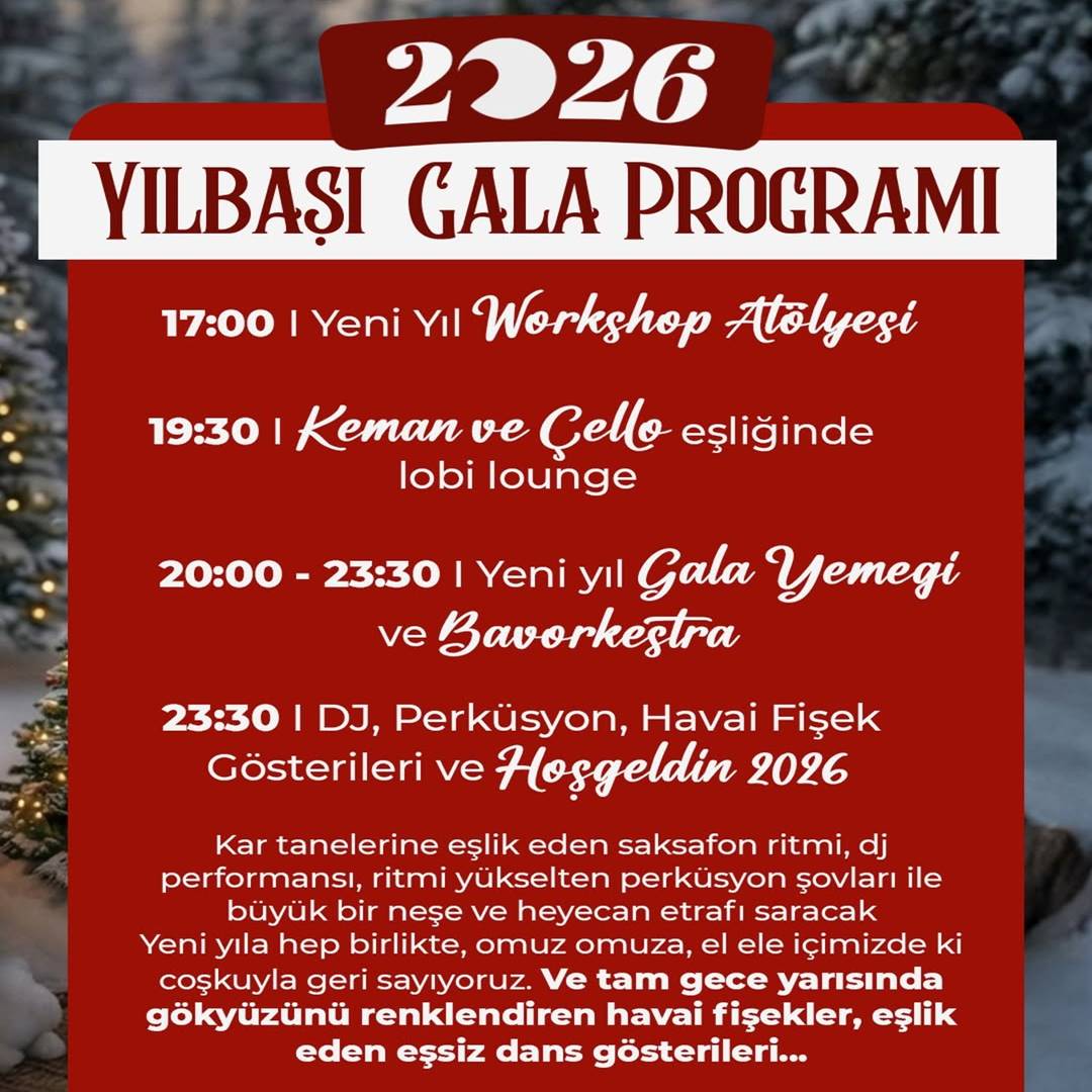 Oksijen Zone Hotel Uludağ Yılbaşı Programı 2026