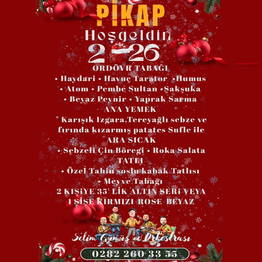 Pikap Tekirdağ Yılbaşı Programı 2026