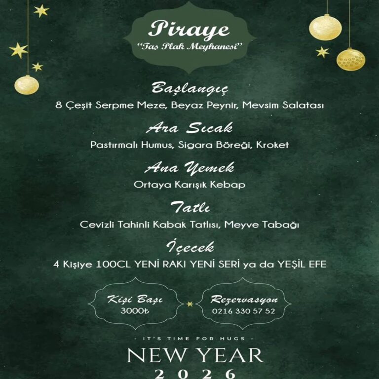 Piraye Kadıköy İstanbul Yılbaşı Programı 2026
