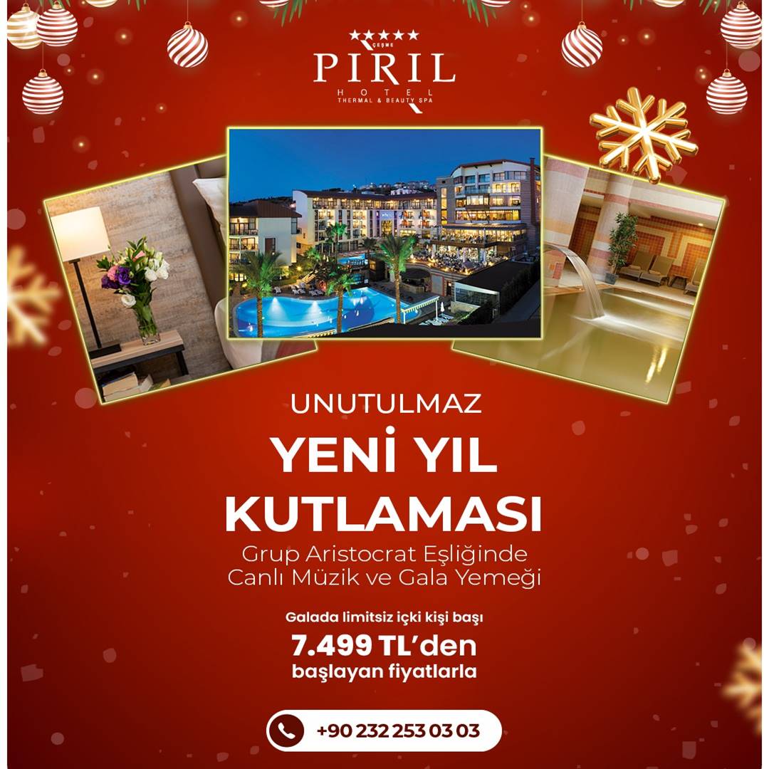 Pırıl Hotel İzmir Çeşme Yılbaşı Programı 2026