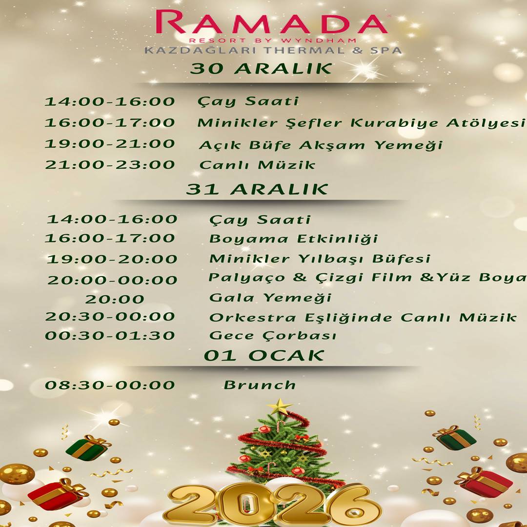 Ramada Resort Kazdağları Balıkesir Yılbaşı Programı 2026