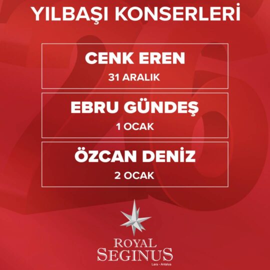 Royal Seginus Antalya Yılbaşı Programı