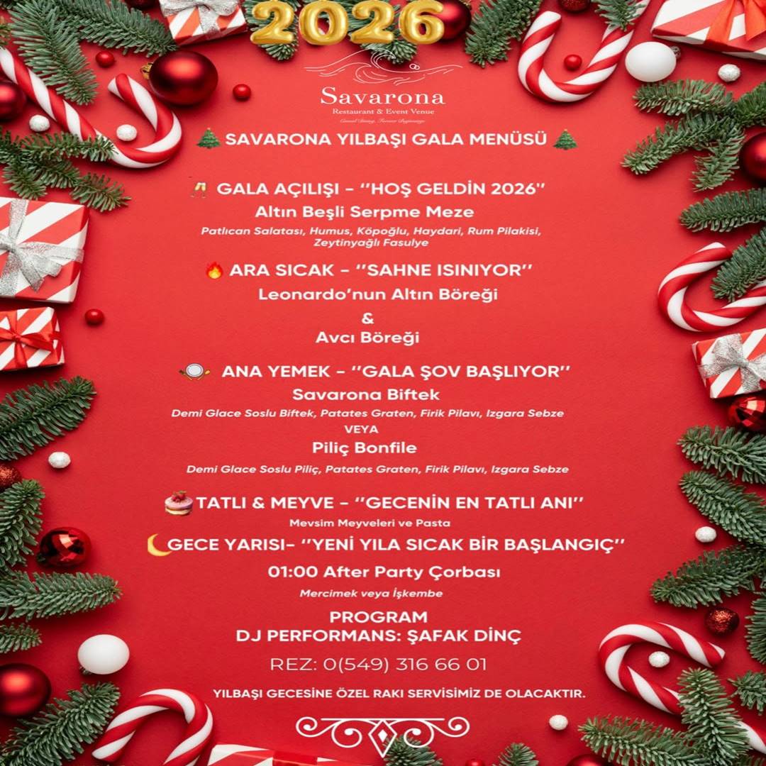 Savarona Venue Ereğli, Zonguldak Yılbaşı Programı 2026
