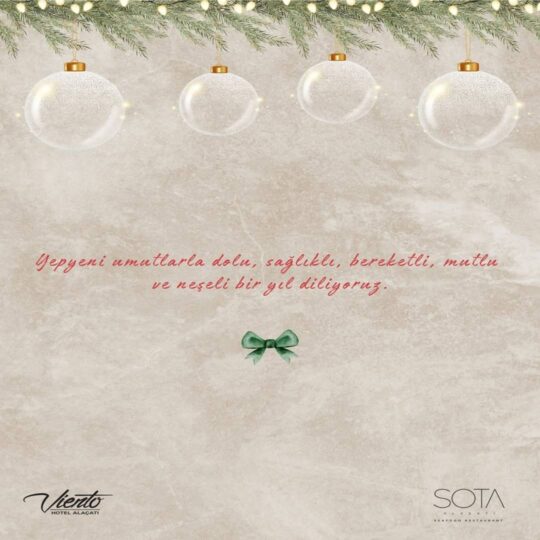 Sota Alaçatı Yılbaşı Programı 2026