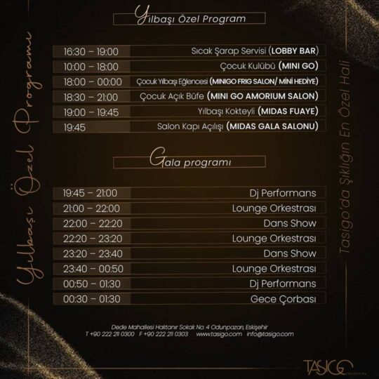 Tasigo Eskişehir Yılbaşı Programı